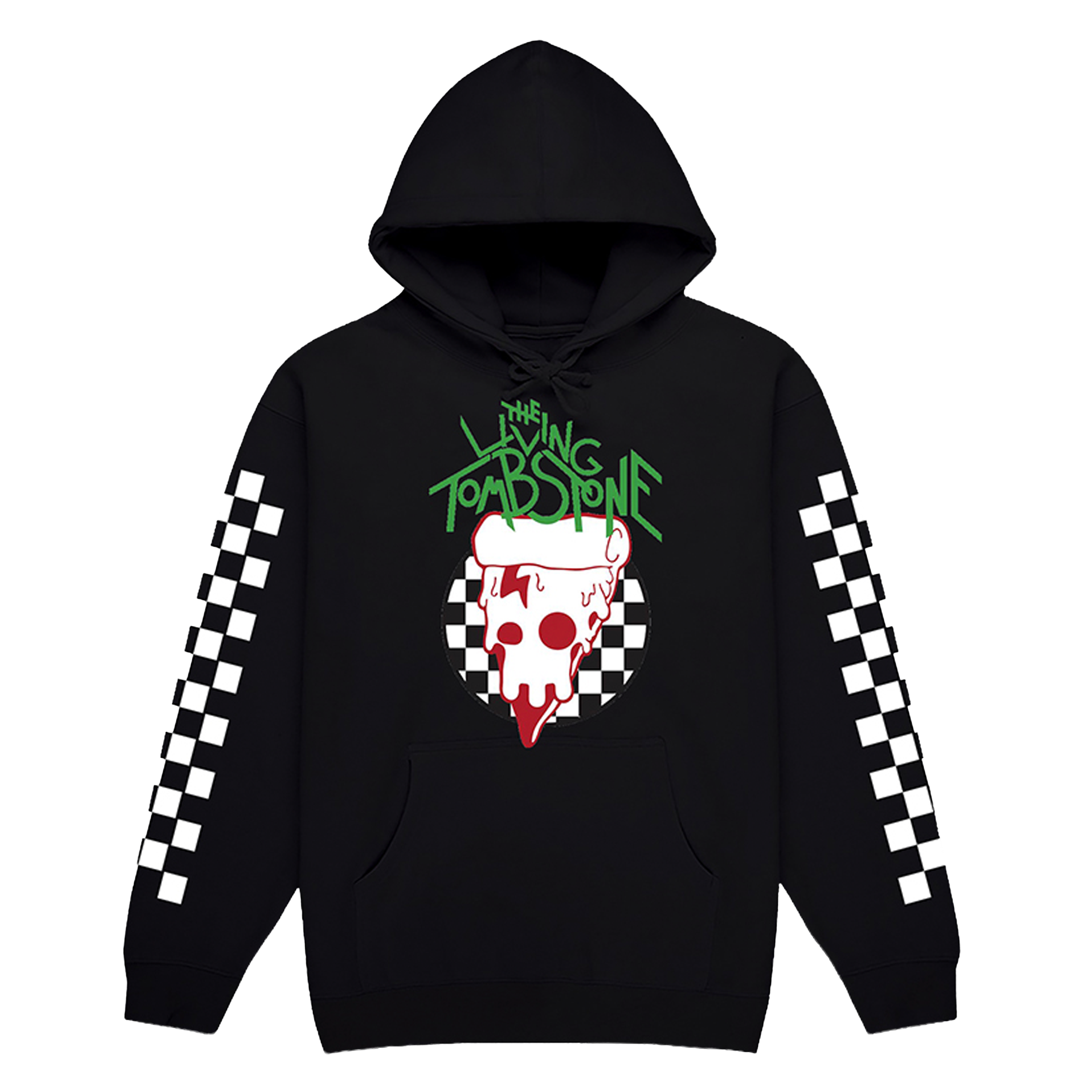Pizza Logo Black Hoodie (PRE-ORDER) – The Living Tombstone Pizza Logo Black Hoodie (PRE-ORDER) – The Living Tombstone